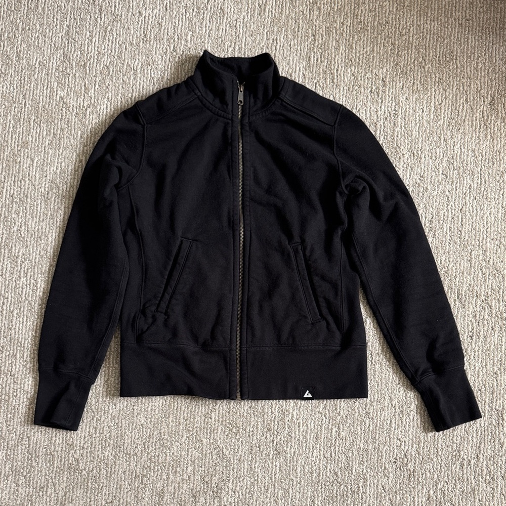 American Giant Moto Jacket Heavy Weight USA Black Full Zip Basic Edgy Minimal XS